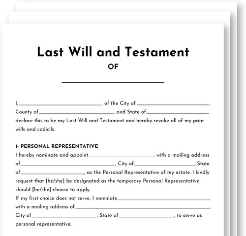 Kit ultimo testamento - testamento, e