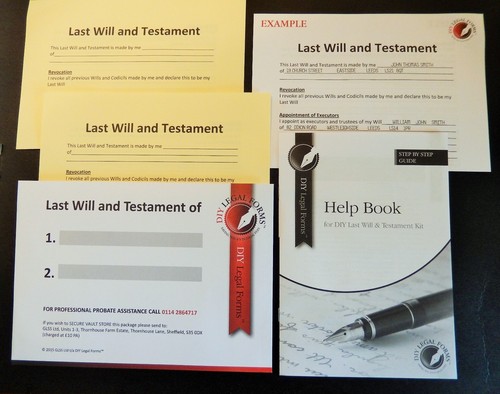 Last will and testament - testament, kit