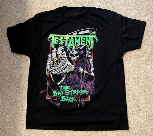 Shirt nera testament band - nera,