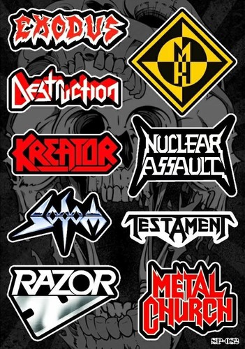 Confezione adesivi thrash - adesivi,